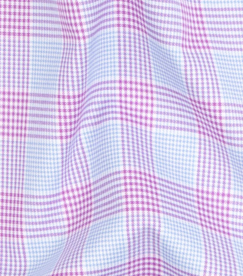 Easy-iron plain white poplin shirt