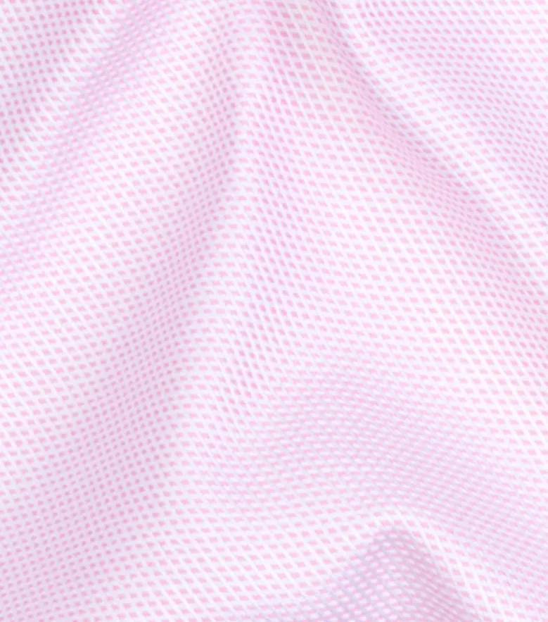 Easy-iron plain white poplin shirt