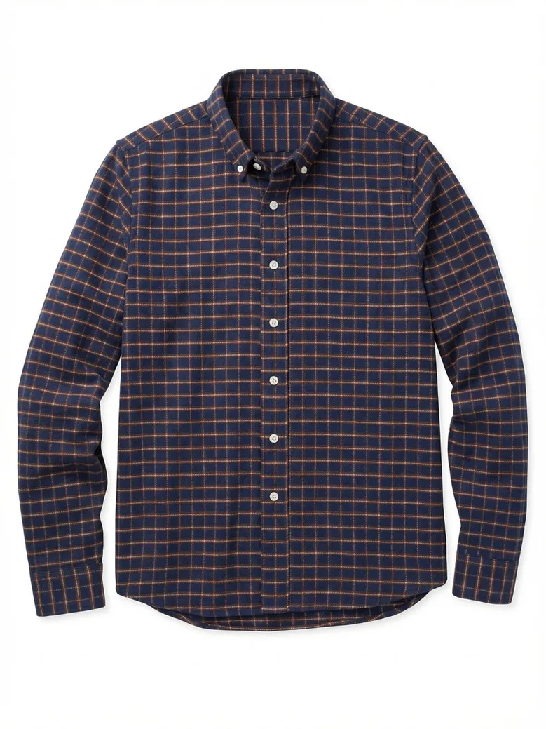 Easy-iron plain white poplin shirt