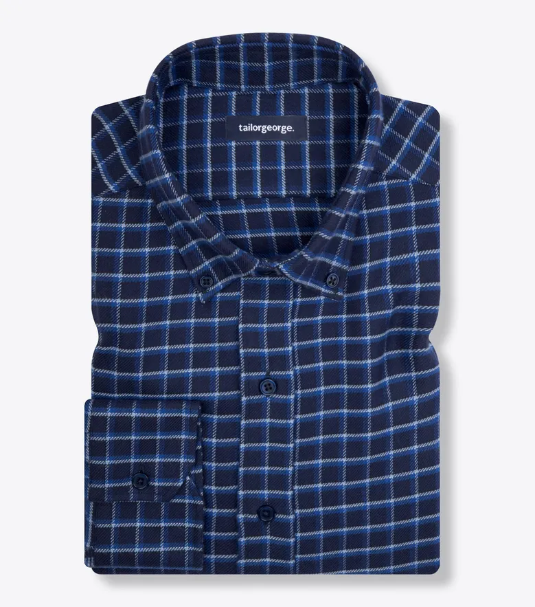 Easy-iron plain white poplin shirt
