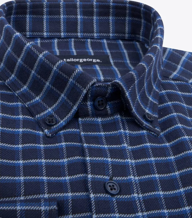 Easy-iron plain white poplin shirt