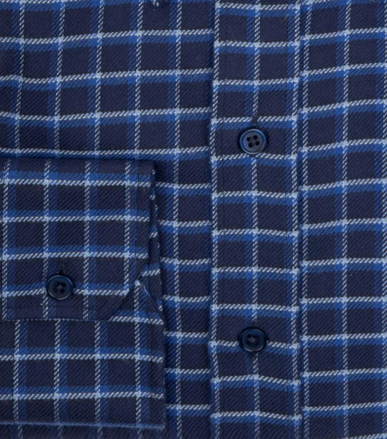 Easy-iron plain white poplin shirt