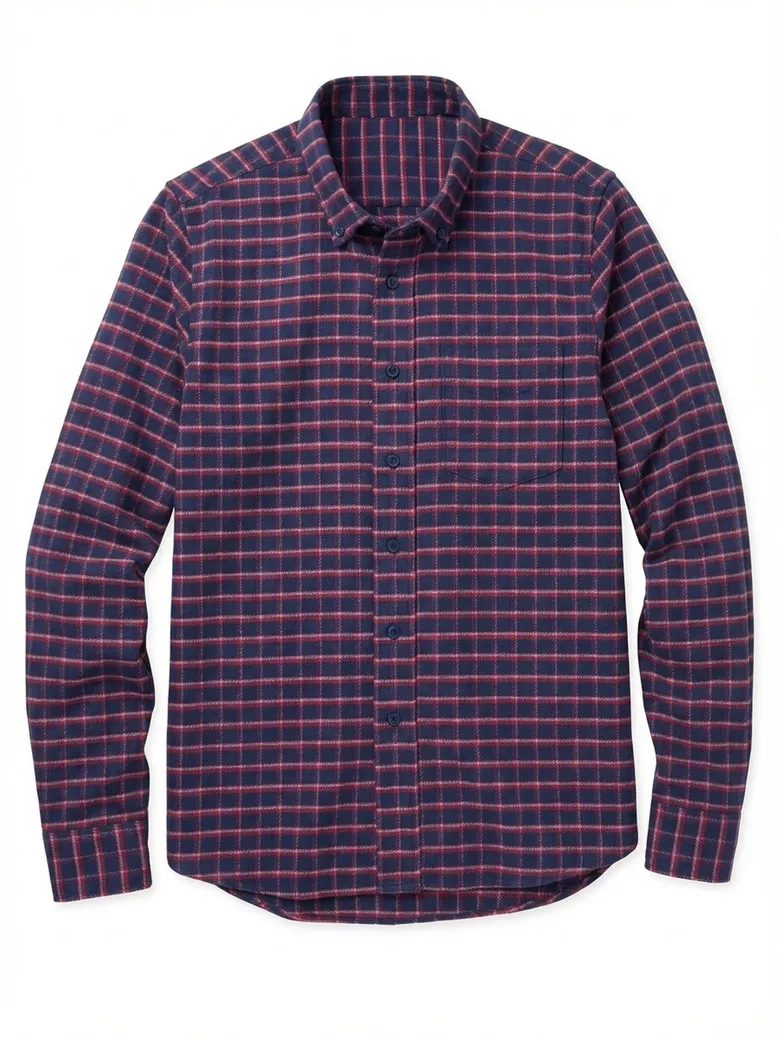 Easy-iron plain white poplin shirt