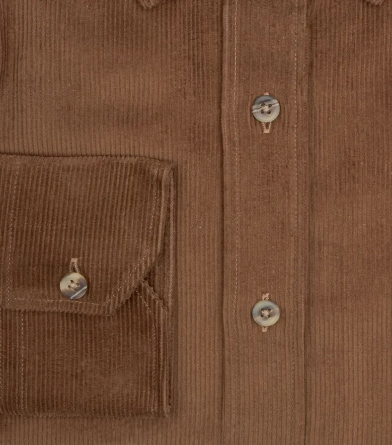 Easy-iron plain white poplin shirt