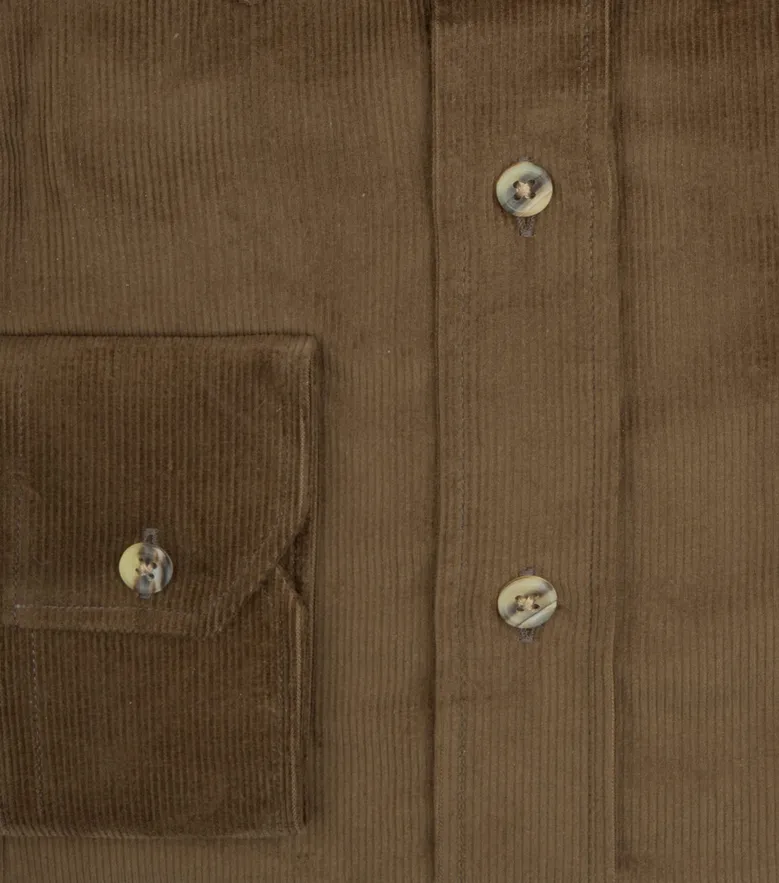 Easy-iron plain white poplin shirt