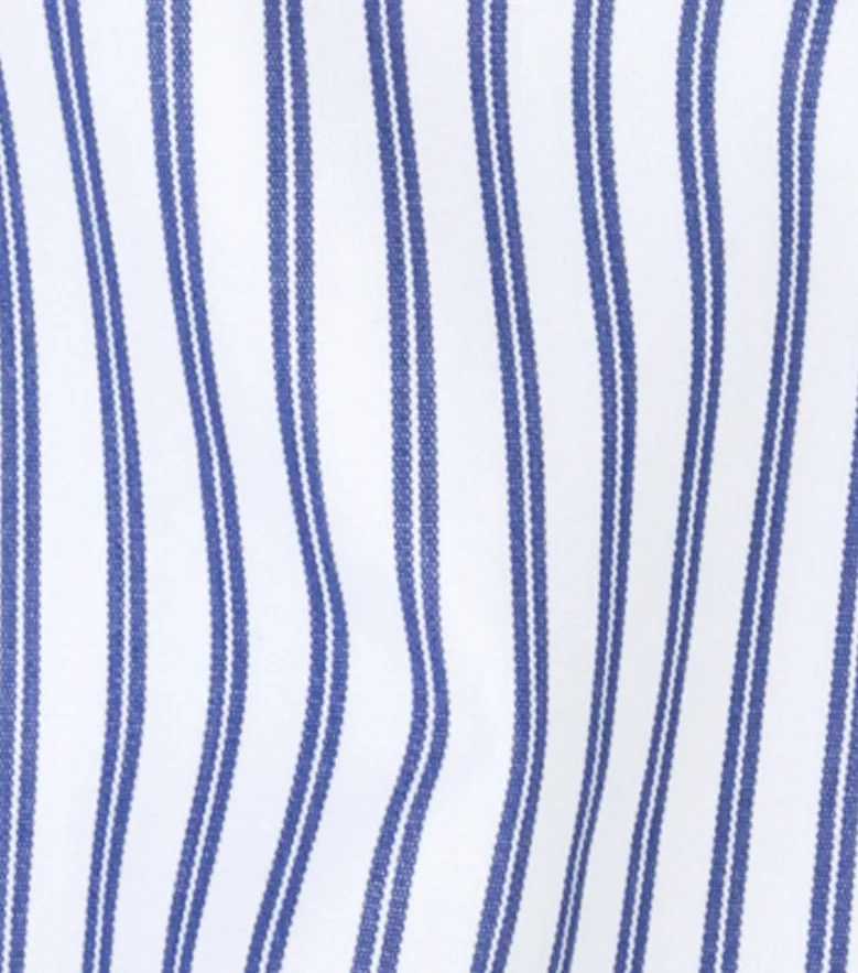 Easy-iron plain white poplin shirt