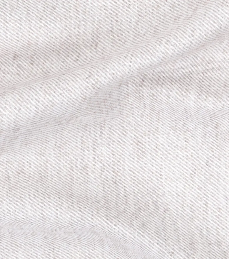 Easy-iron plain white poplin shirt