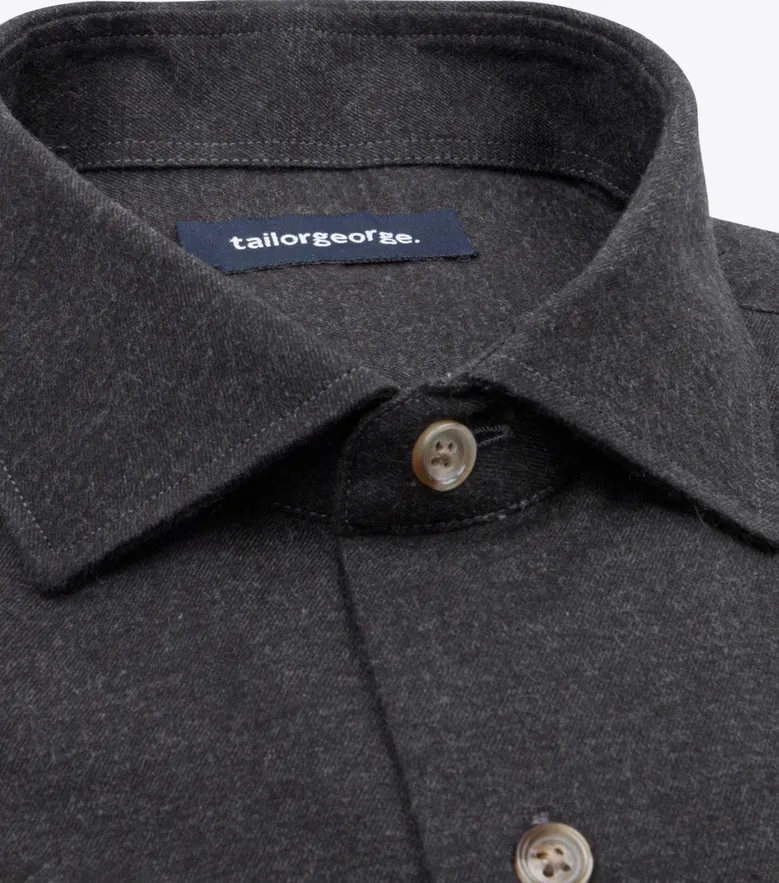 Easy-iron plain white poplin shirt