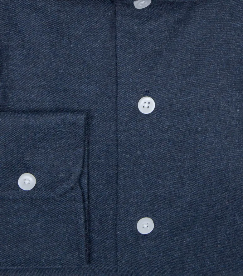 Easy-iron plain white poplin shirt