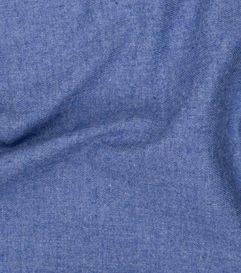 Easy-iron plain white poplin shirt