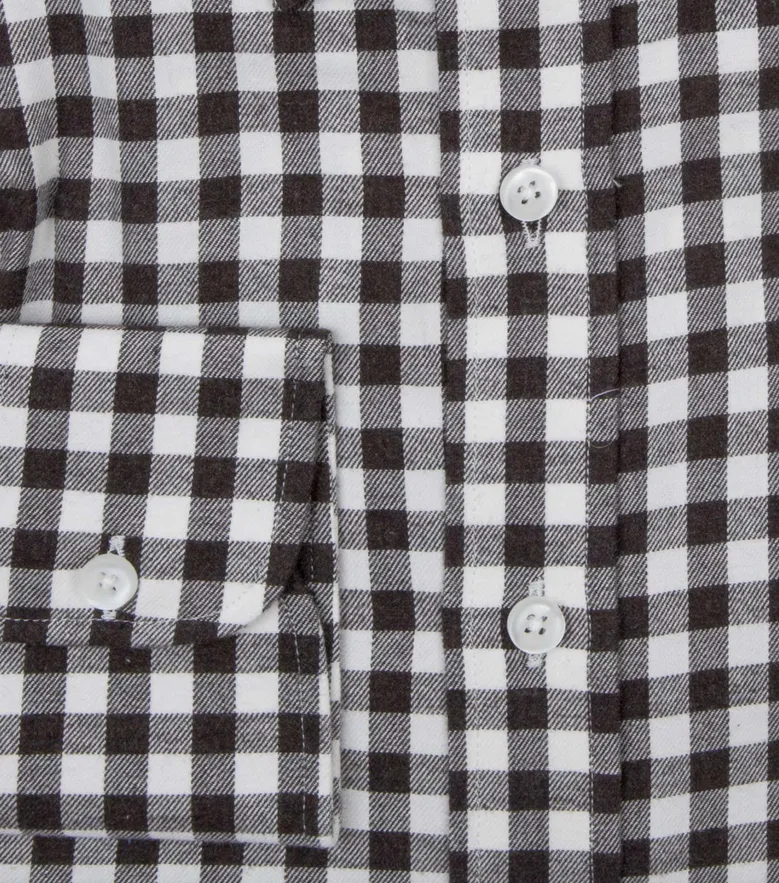 Easy-iron plain white poplin shirt