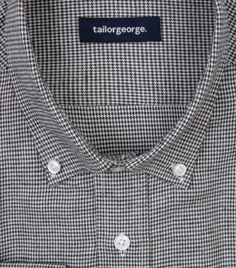 Easy-iron plain white poplin shirt