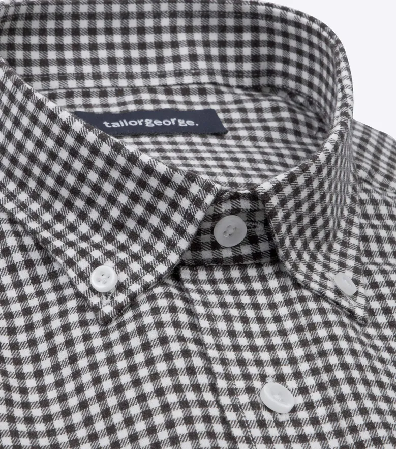 Easy-iron plain white poplin shirt
