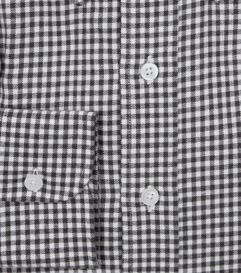 Easy-iron plain white poplin shirt