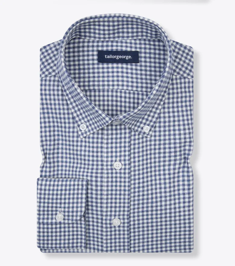 Easy-iron plain white poplin shirt
