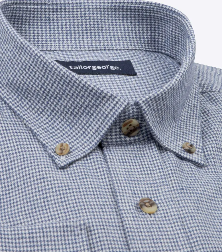 Easy-iron plain white poplin shirt