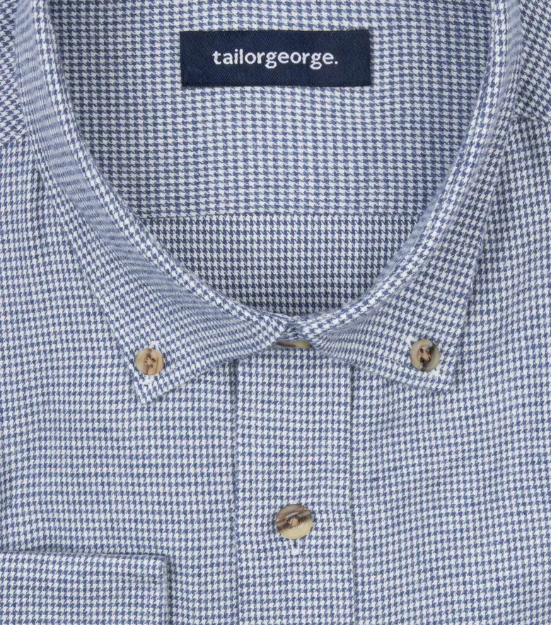 Easy-iron plain white poplin shirt