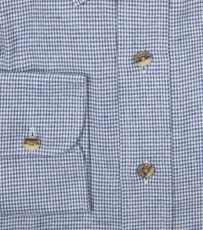 Easy-iron plain white poplin shirt