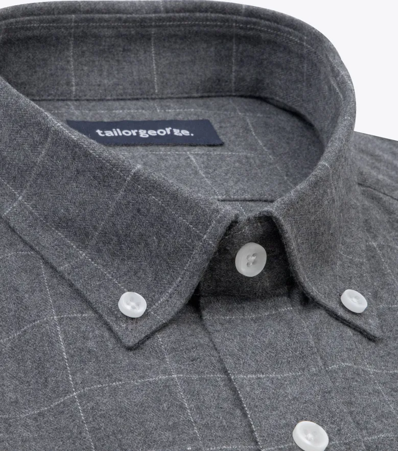 Easy-iron plain white poplin shirt