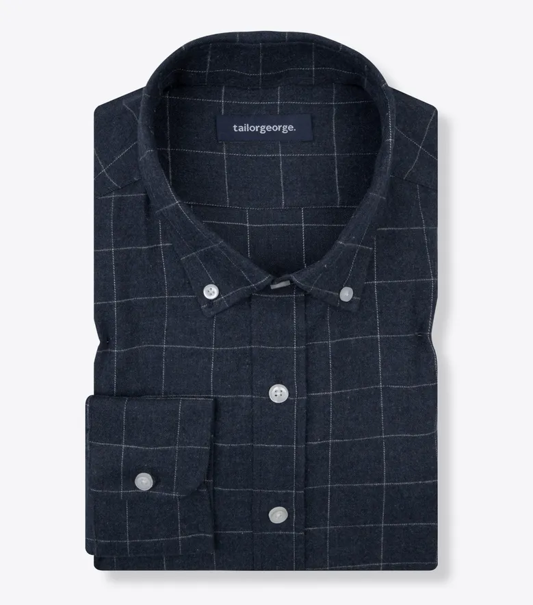 Easy-iron plain white poplin shirt