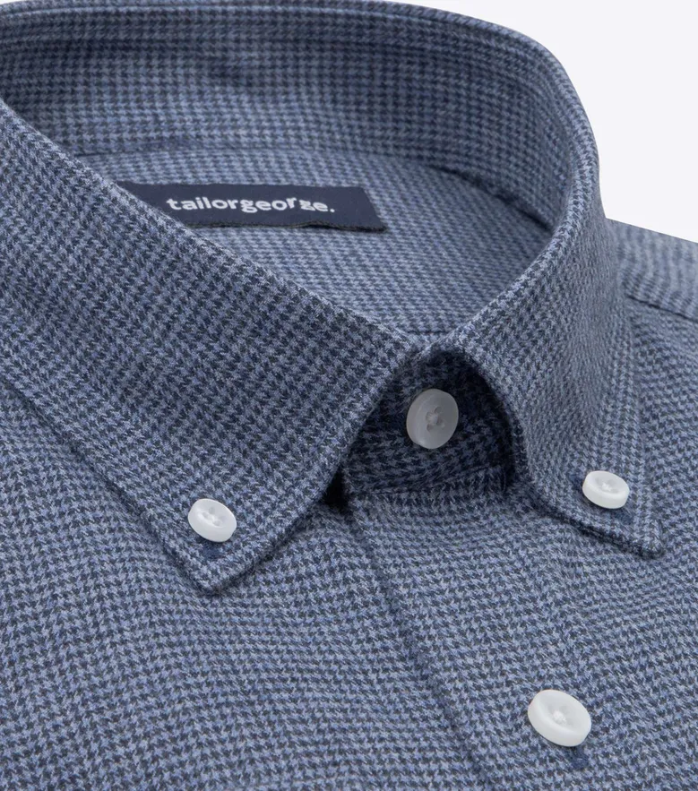 Easy-iron plain white poplin shirt