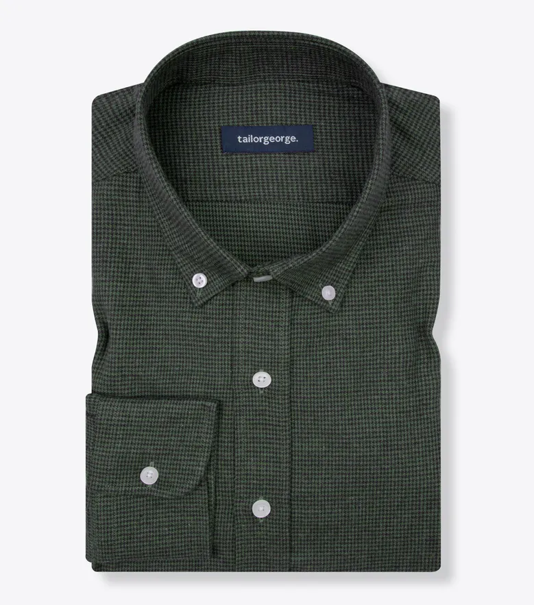 Easy-iron plain white poplin shirt
