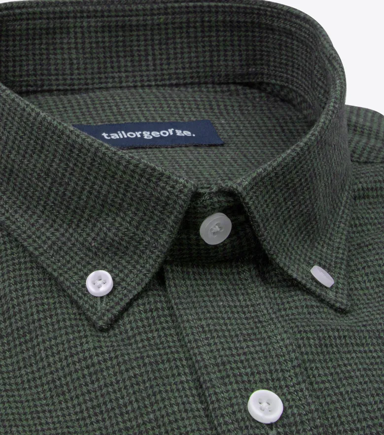 Easy-iron plain white poplin shirt