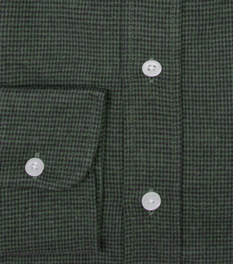 Easy-iron plain white poplin shirt