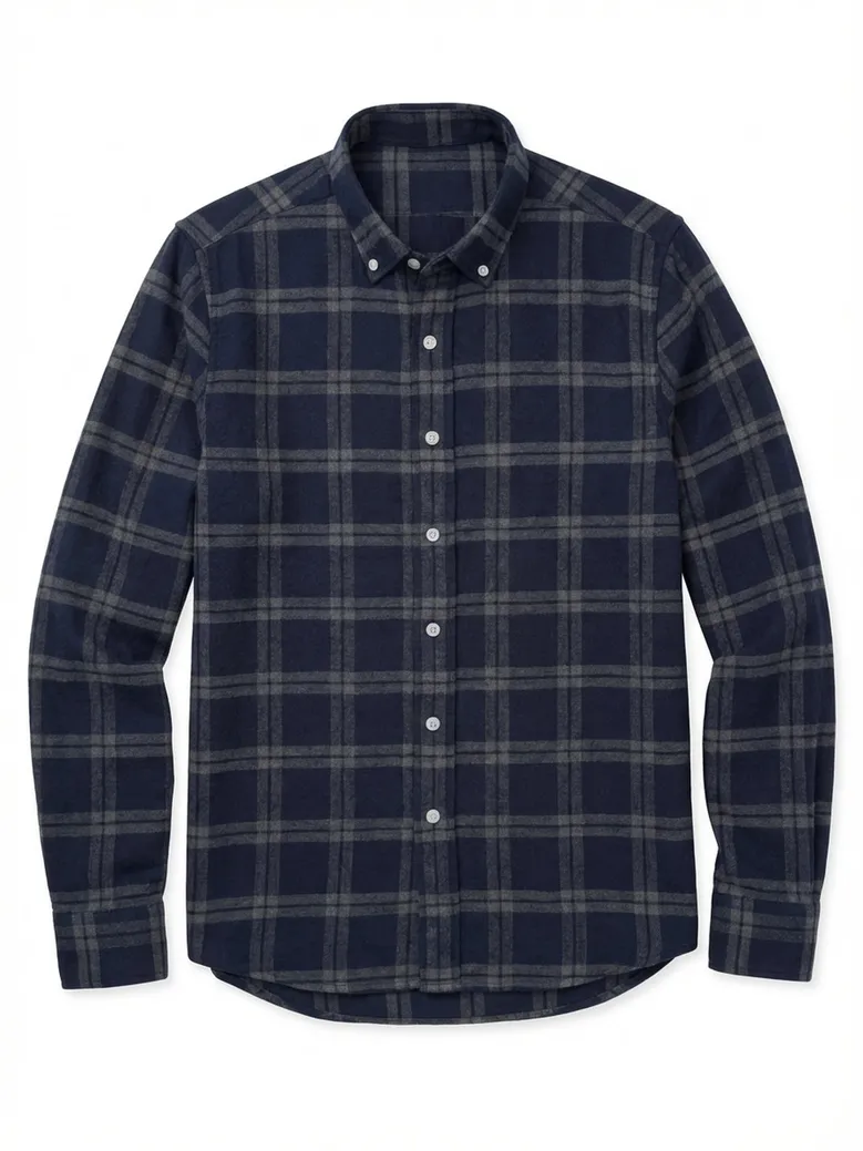 Easy-iron plain white poplin shirt