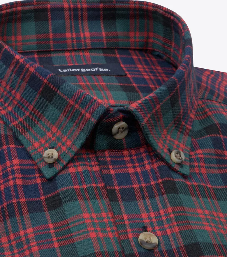 Easy-iron plain white poplin shirt