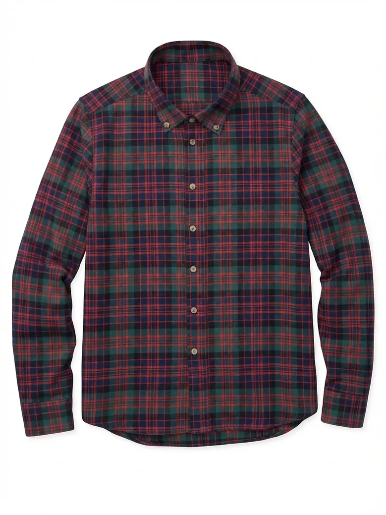Easy-iron plain white poplin shirt