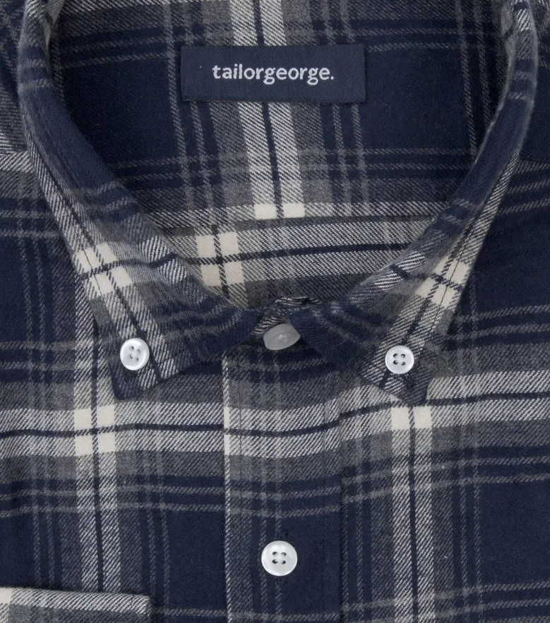 Easy-iron plain white poplin shirt