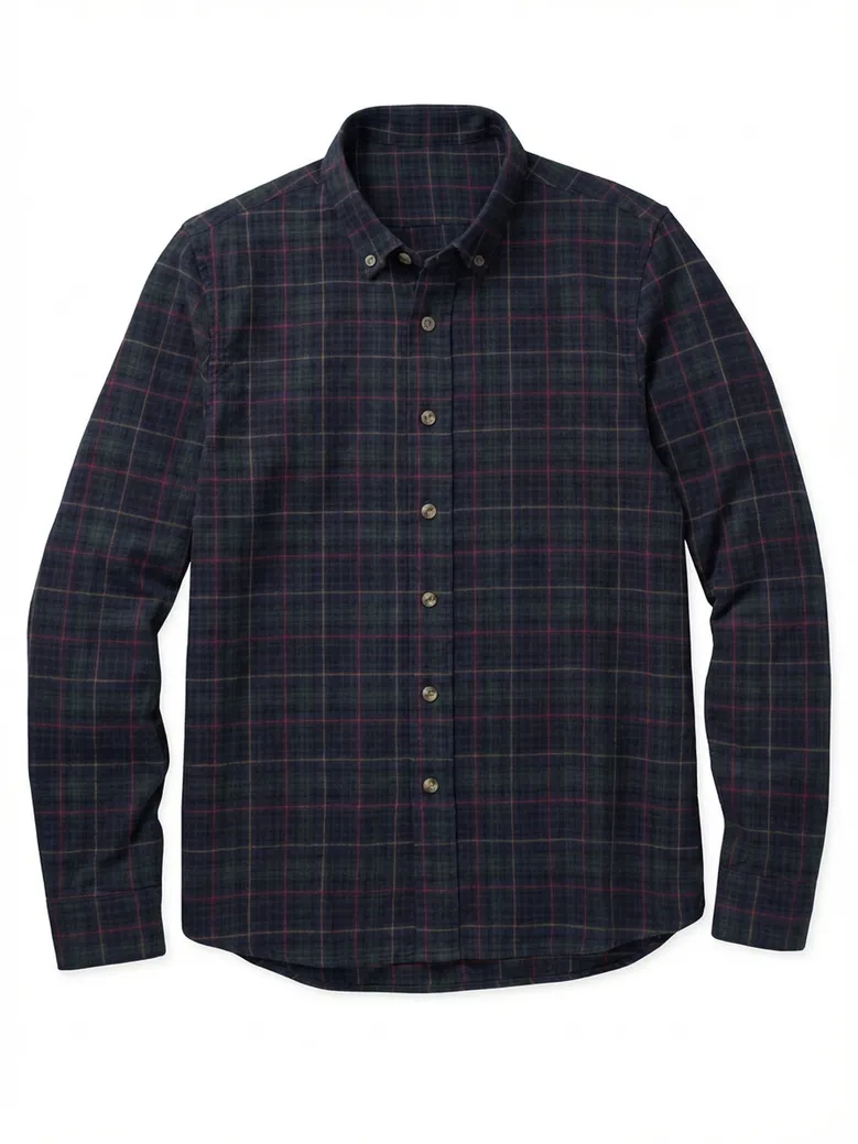 Easy-iron plain white poplin shirt