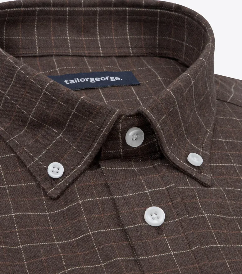 Easy-iron plain white poplin shirt