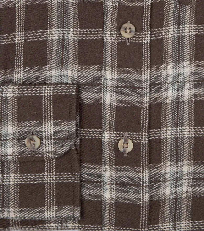 Easy-iron plain white poplin shirt