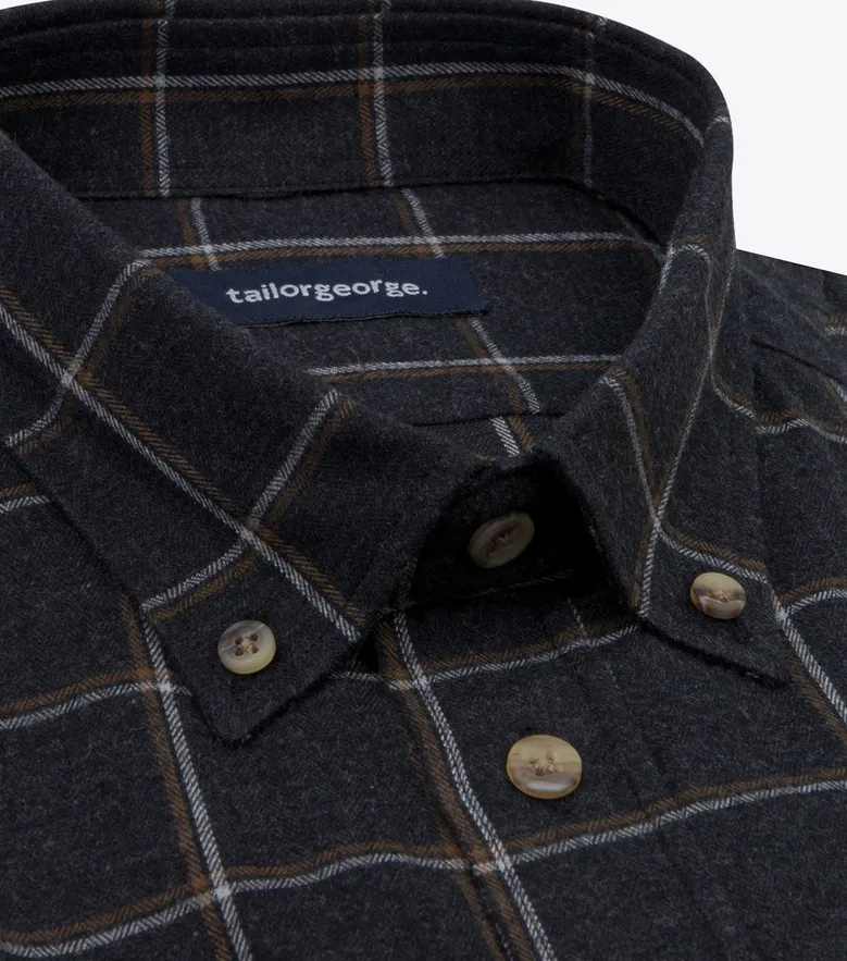 Easy-iron plain white poplin shirt