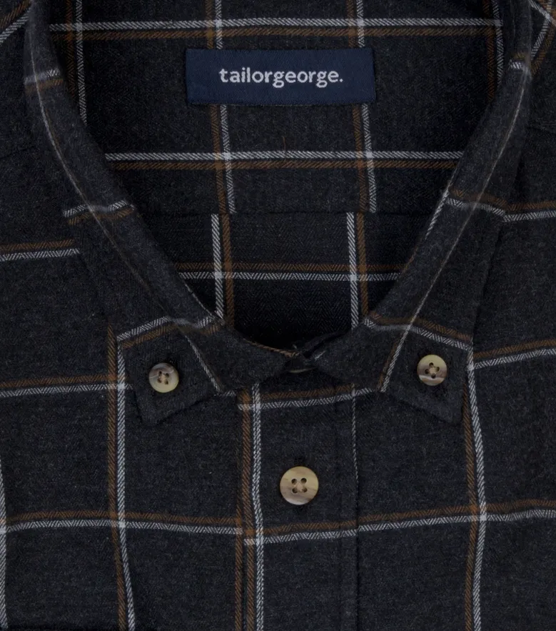 Easy-iron plain white poplin shirt