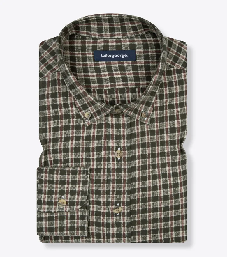 Easy-iron plain white poplin shirt