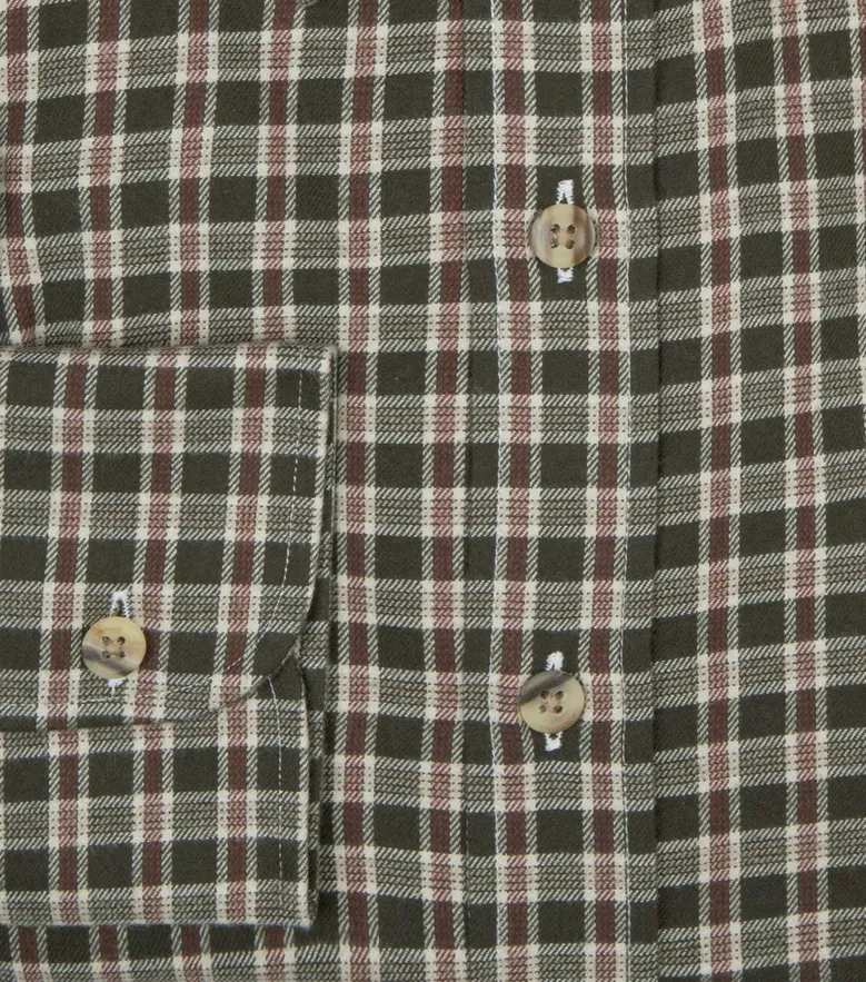 Easy-iron plain white poplin shirt