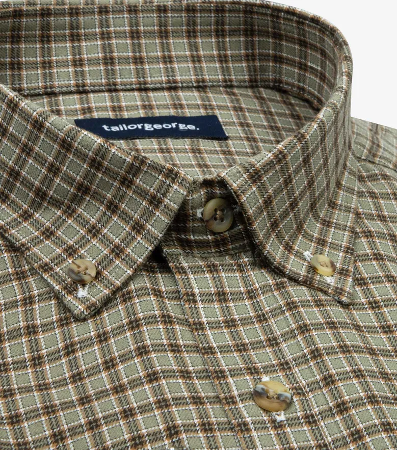 Easy-iron plain white poplin shirt