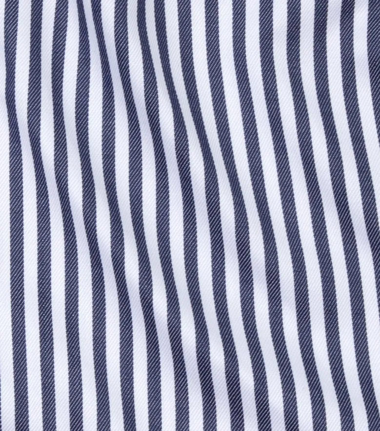 Easy-iron plain white poplin shirt