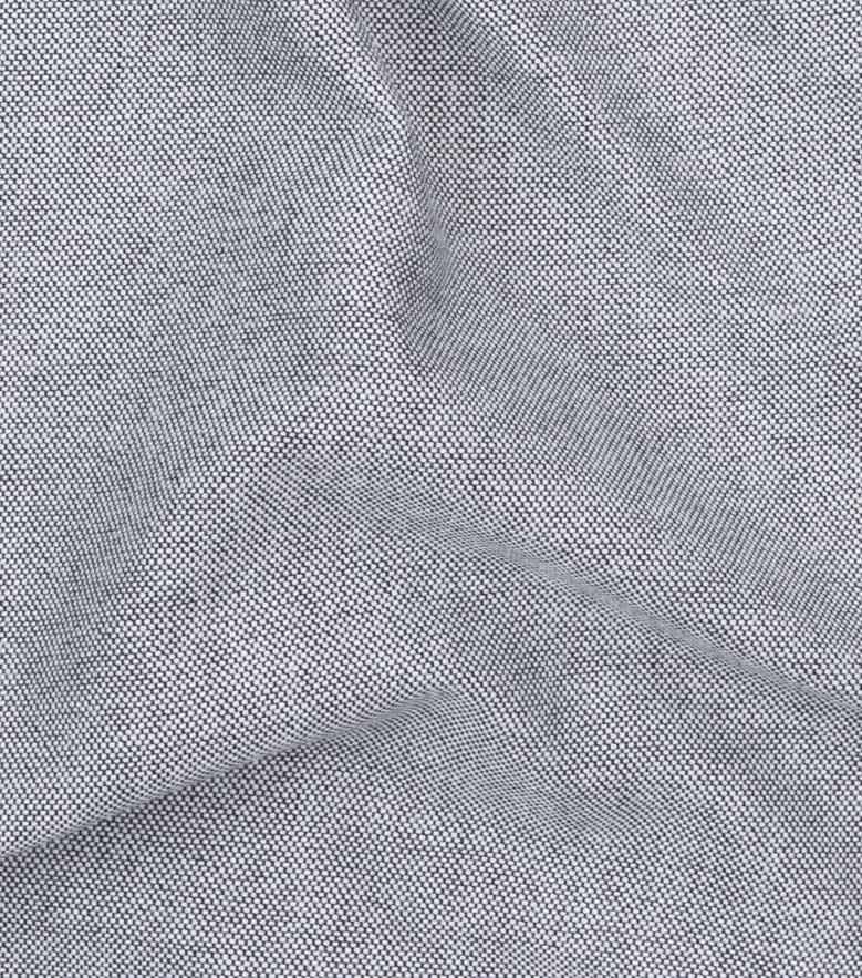 Easy-iron plain white poplin shirt