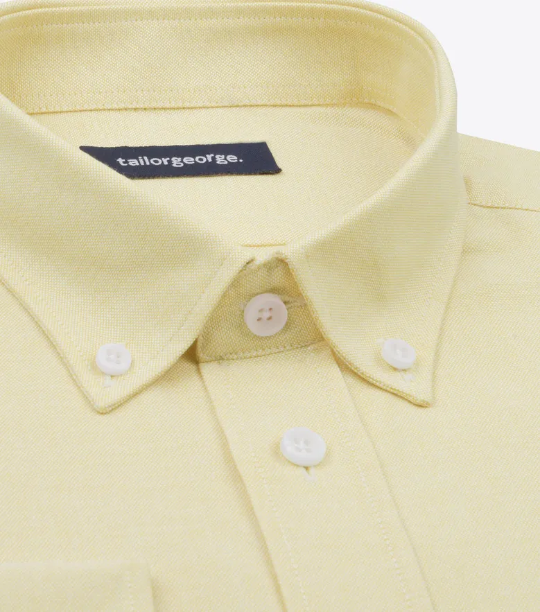 Easy-iron plain white poplin shirt