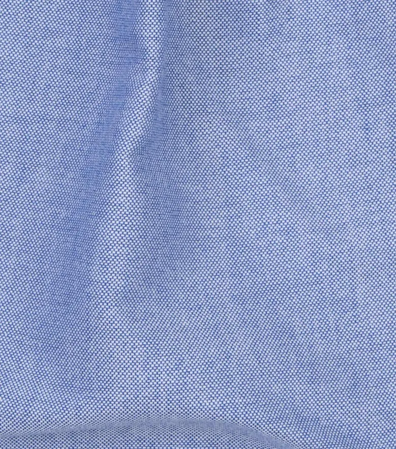Easy-iron plain white poplin shirt