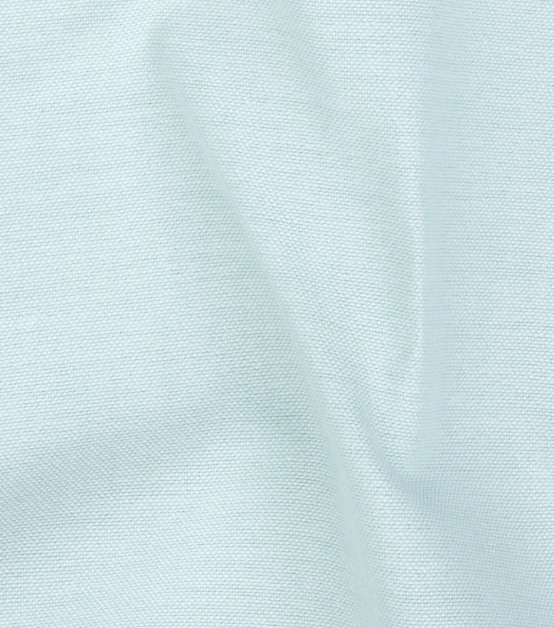 Easy-iron plain white poplin shirt