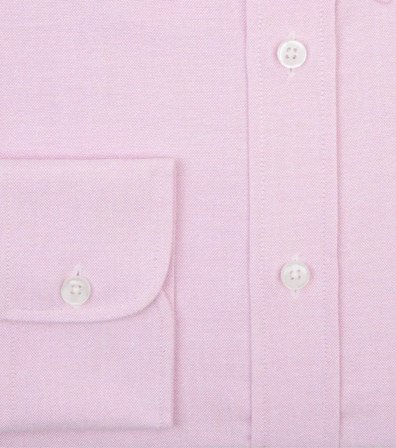 Easy-iron plain white poplin shirt