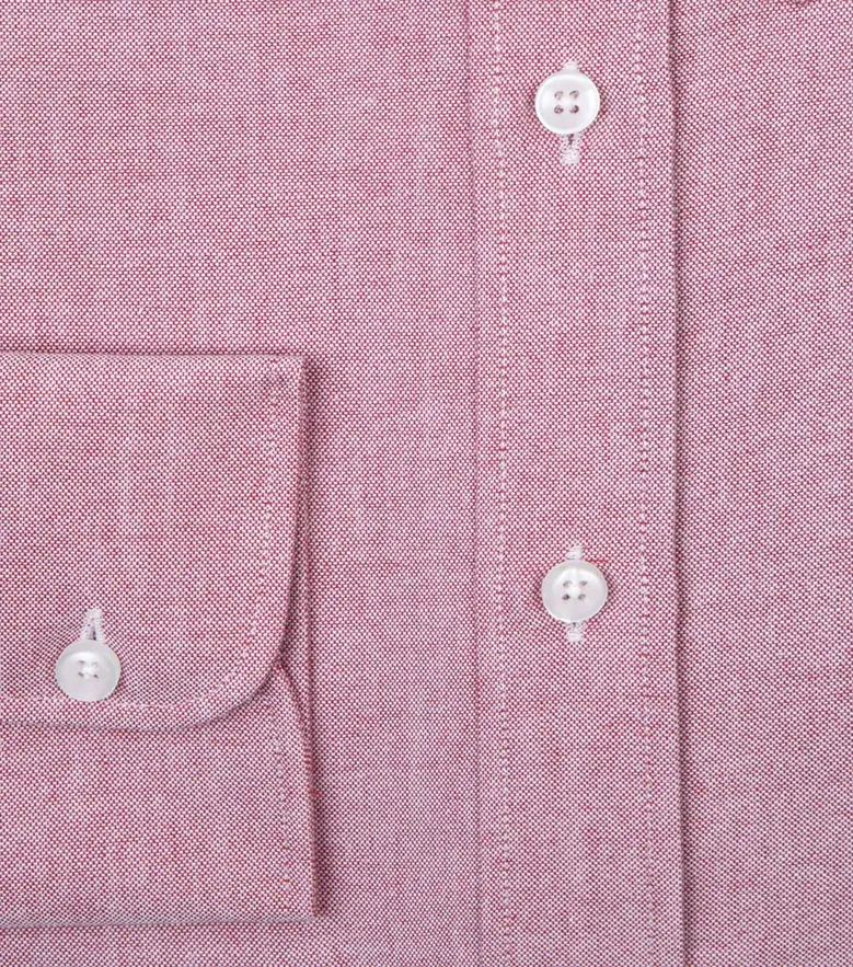 Easy-iron plain white poplin shirt