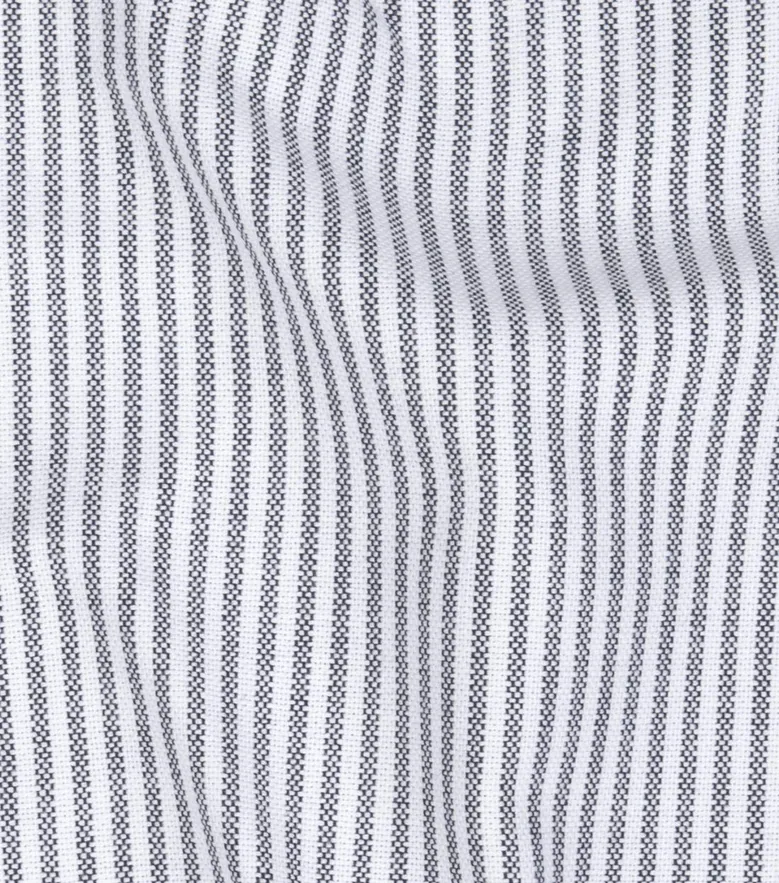 Easy-iron plain white poplin shirt