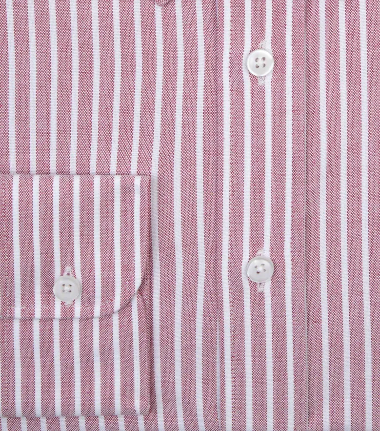 Easy-iron plain white poplin shirt