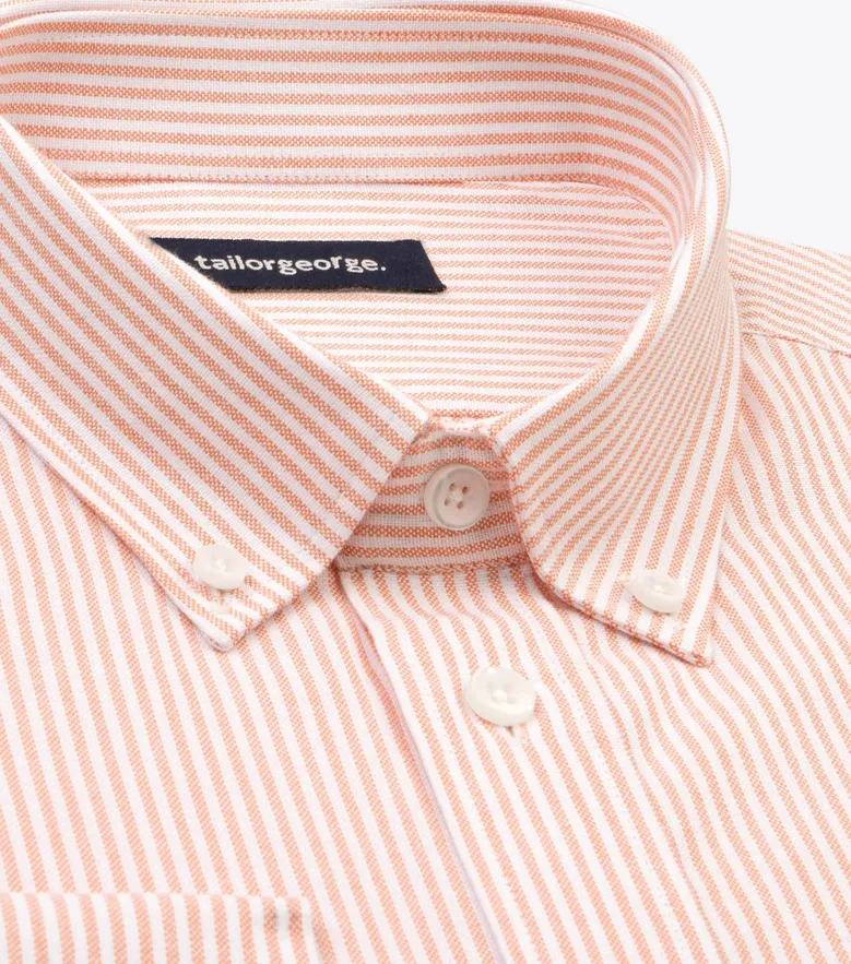 Easy-iron plain white poplin shirt
